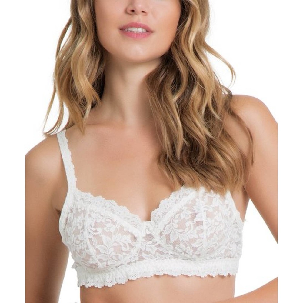 Elan White Lace Bralette